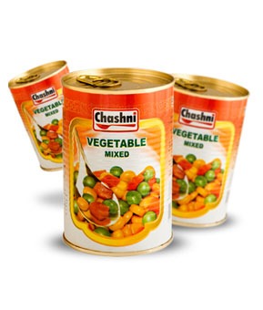 تصویر  کنسرو سبزیجات