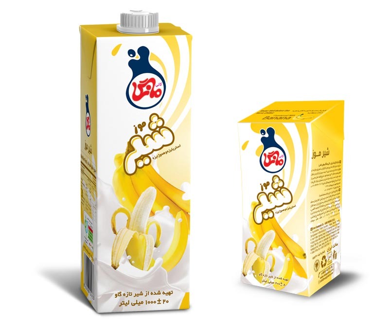 تصویر  شیر موز استریل