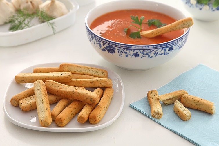 تصویر  نان کراستی سیر و شوید