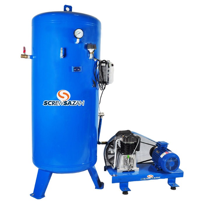 تصویر  کمپرسور باد پیستونی و اسکرو