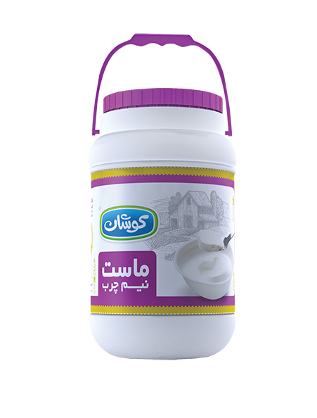 تصویر  ماست نیم چرب