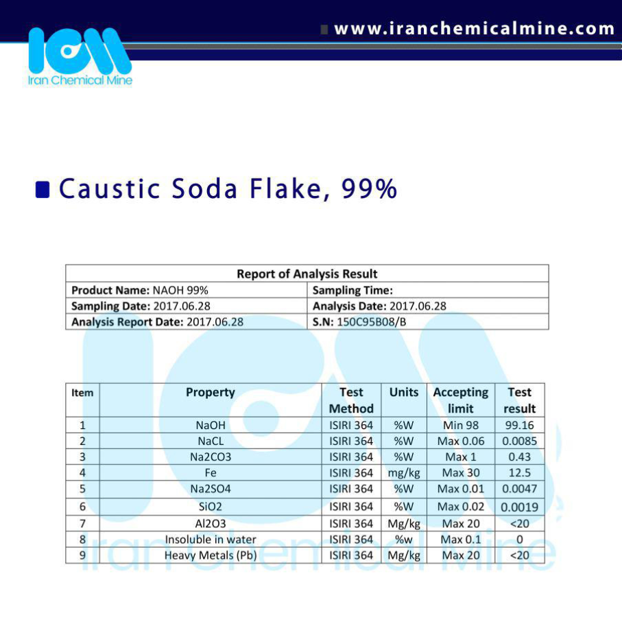 تصویر  Caustic Soda Flake