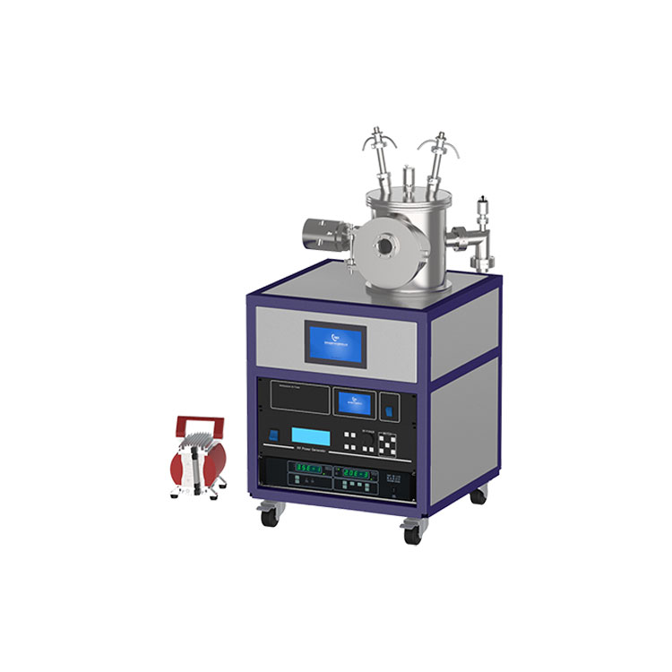 Picture of Desktop type double target Vacuum magnetron sputtering coater(DC500W RF500W)
