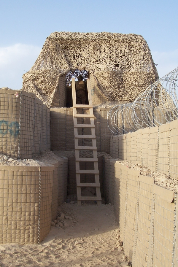 Picture of Galvanized explosion-proof cage / Custom-made collapsible anti-flood wall / Military sentry post / Defense barrier