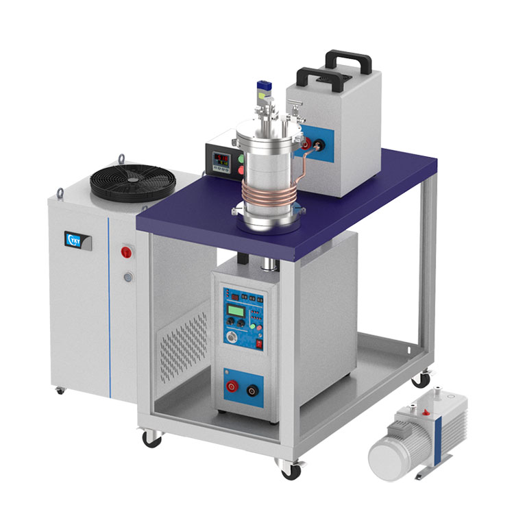 تصویر  Vacuum Induction Melting Furnace for Rapid Melting of Small Amounts of Metal Samples