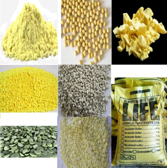 تصویر  گوگرد پودری - گوگرد گرانول - گوگرد دال عدسی - گوگرد بنتونیت - گوگرد کلوخه