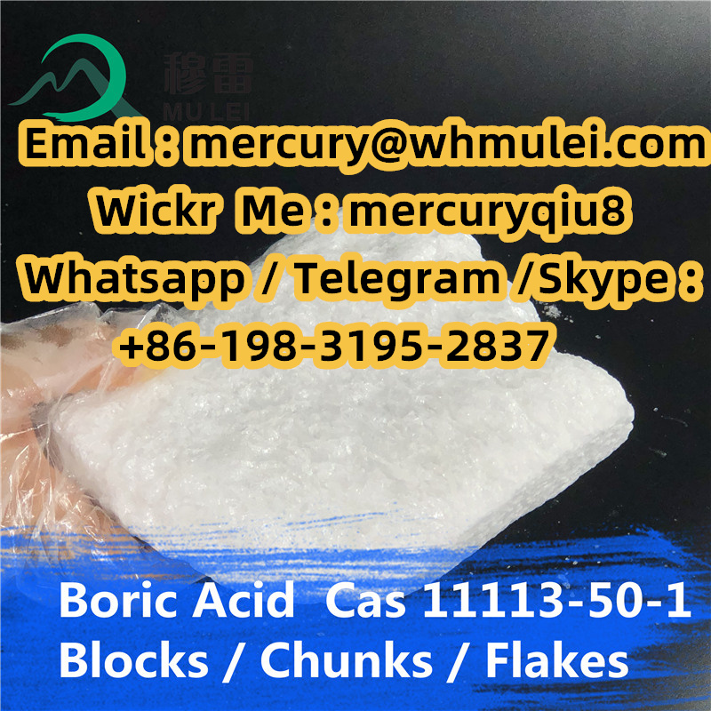 Picture of Good price high quality USA  UK CA hot selling Flakes Boric Acid 11113-50-1 CAS 10043-15 3