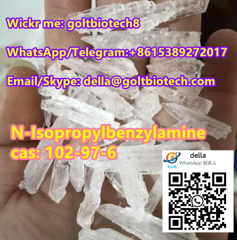 Picture of N-Isopropylbenzylamine Crystal Rod CAS 102-97-6 bulk sale safe shipping Wickr me: goltbiotech8