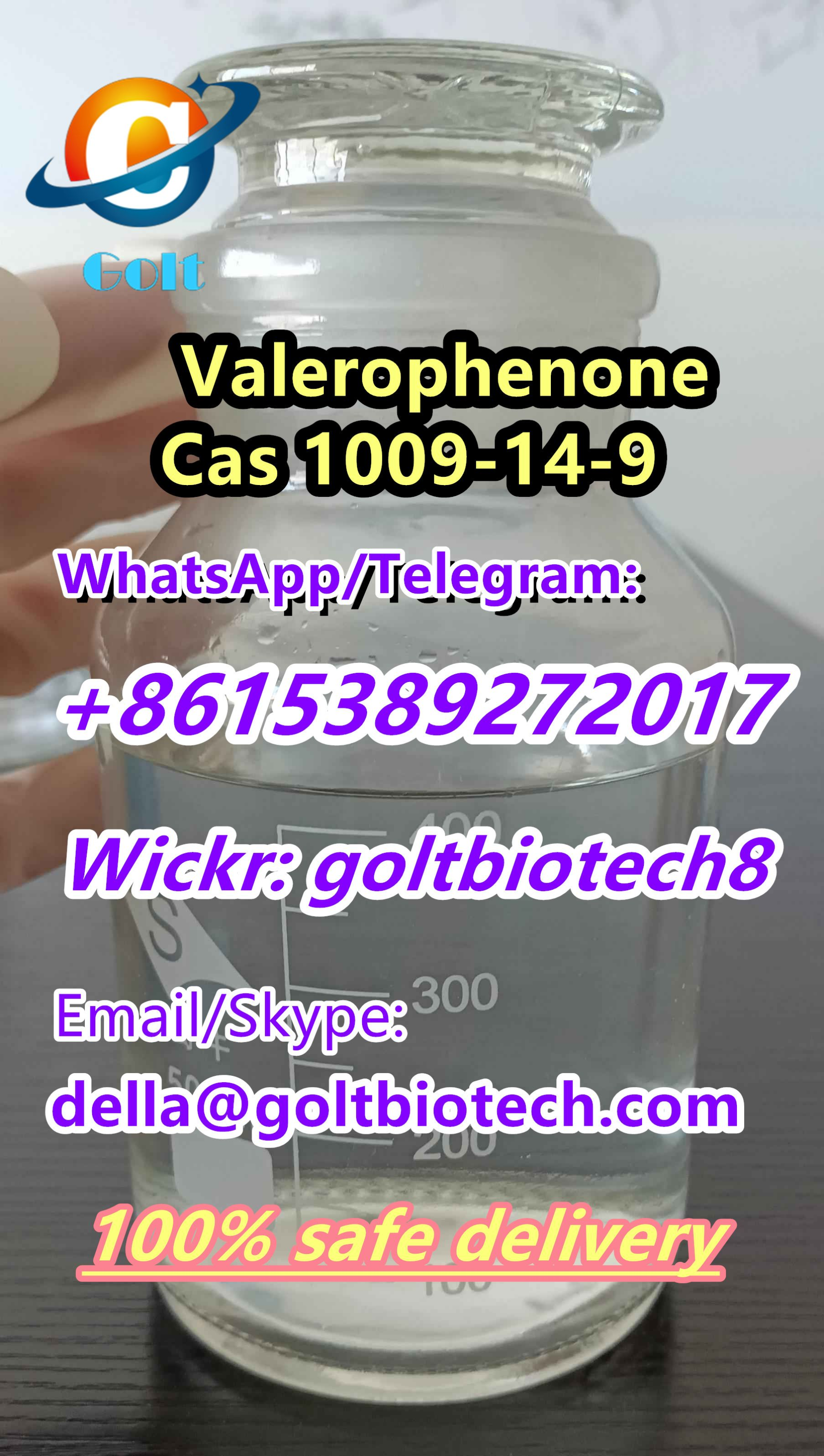 Picture of Cas 1009-14-9 Colorless liquid Valerophenone China supplier factory price Wickr