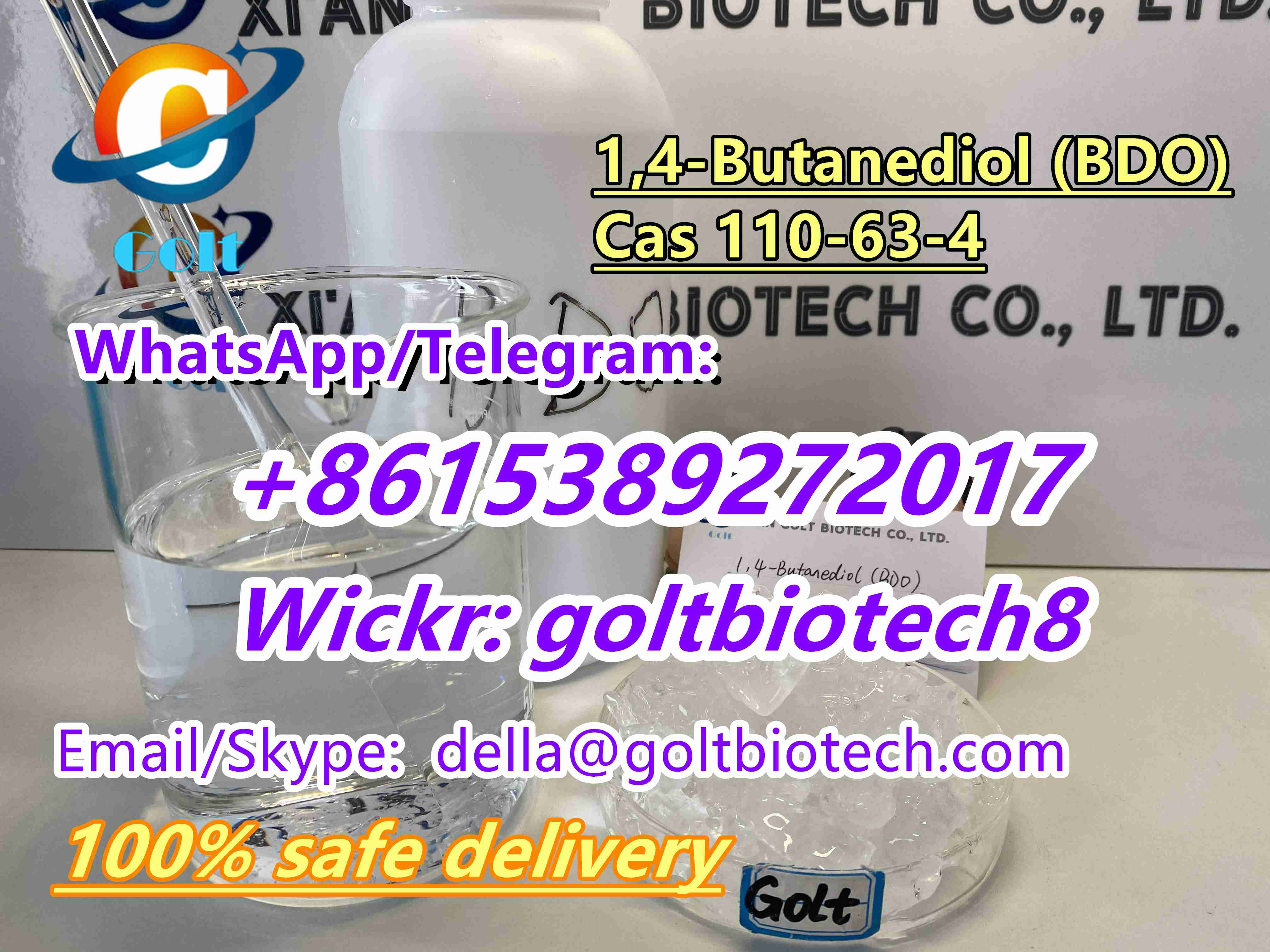 Picture of safe delivery to Australia 1,4-Butanediol Cas 110-63-4 One four BDO bulk supply