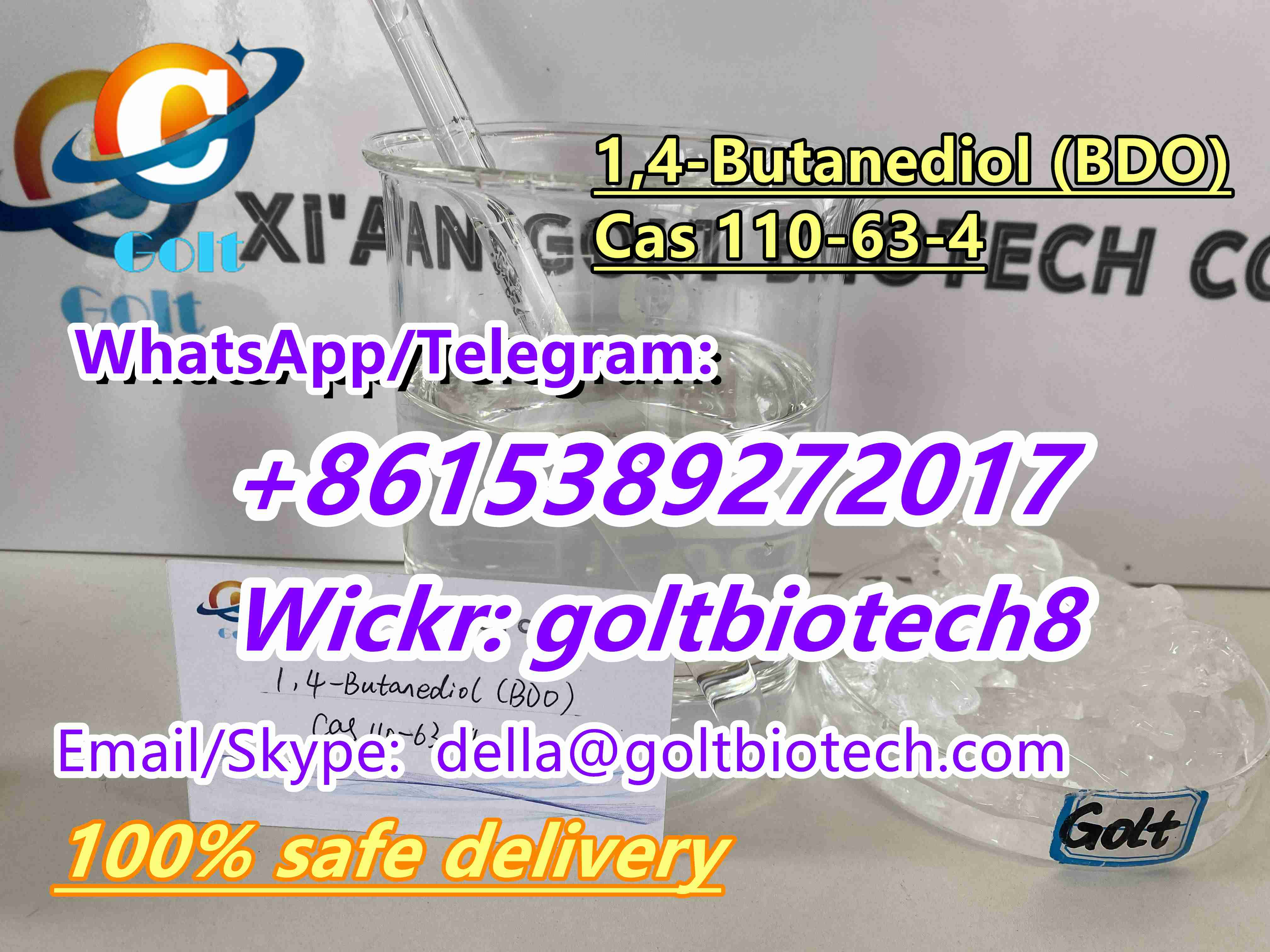 Picture of Factory supply 1 4-Butanediol Cas 110-63-4 one four BDO big promotion