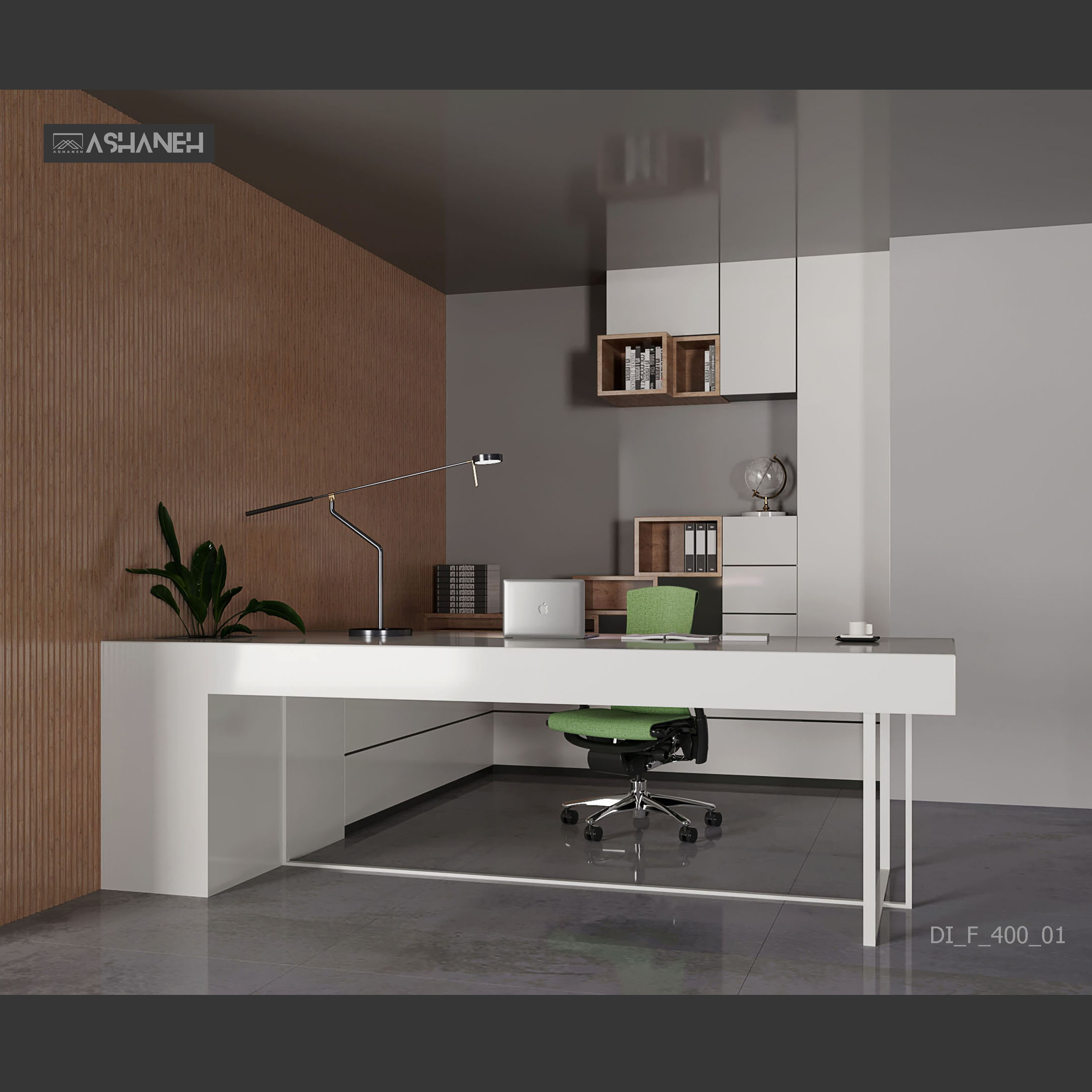 تصویر  میز و اکسسوری اداری خانواده diamond