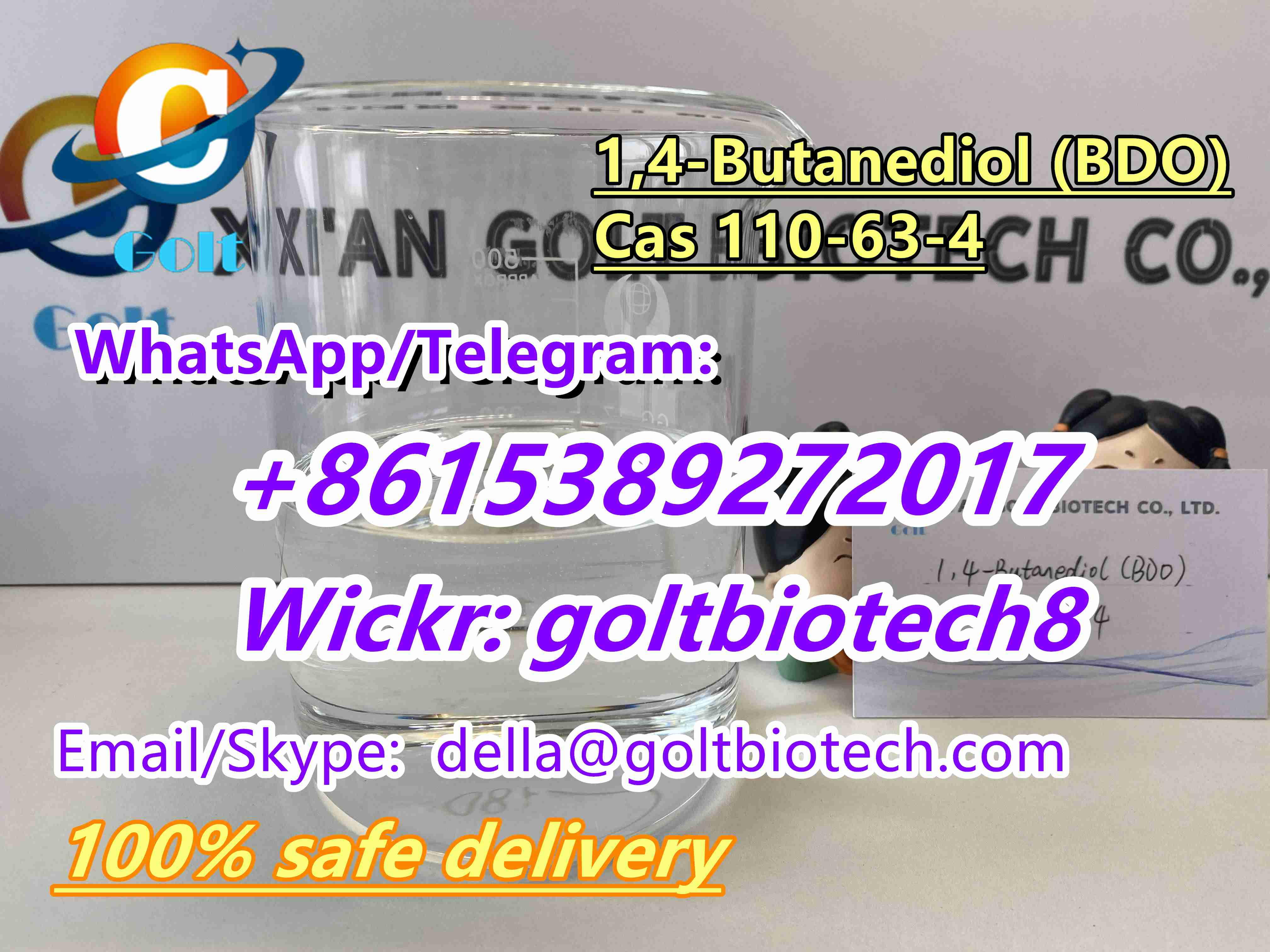 Picture of Top sale 1,4-Butanediol BDO Cas 110-63-4 BDO liquid best price safe delivery to USA Australia Wickr me:goltbiotech8