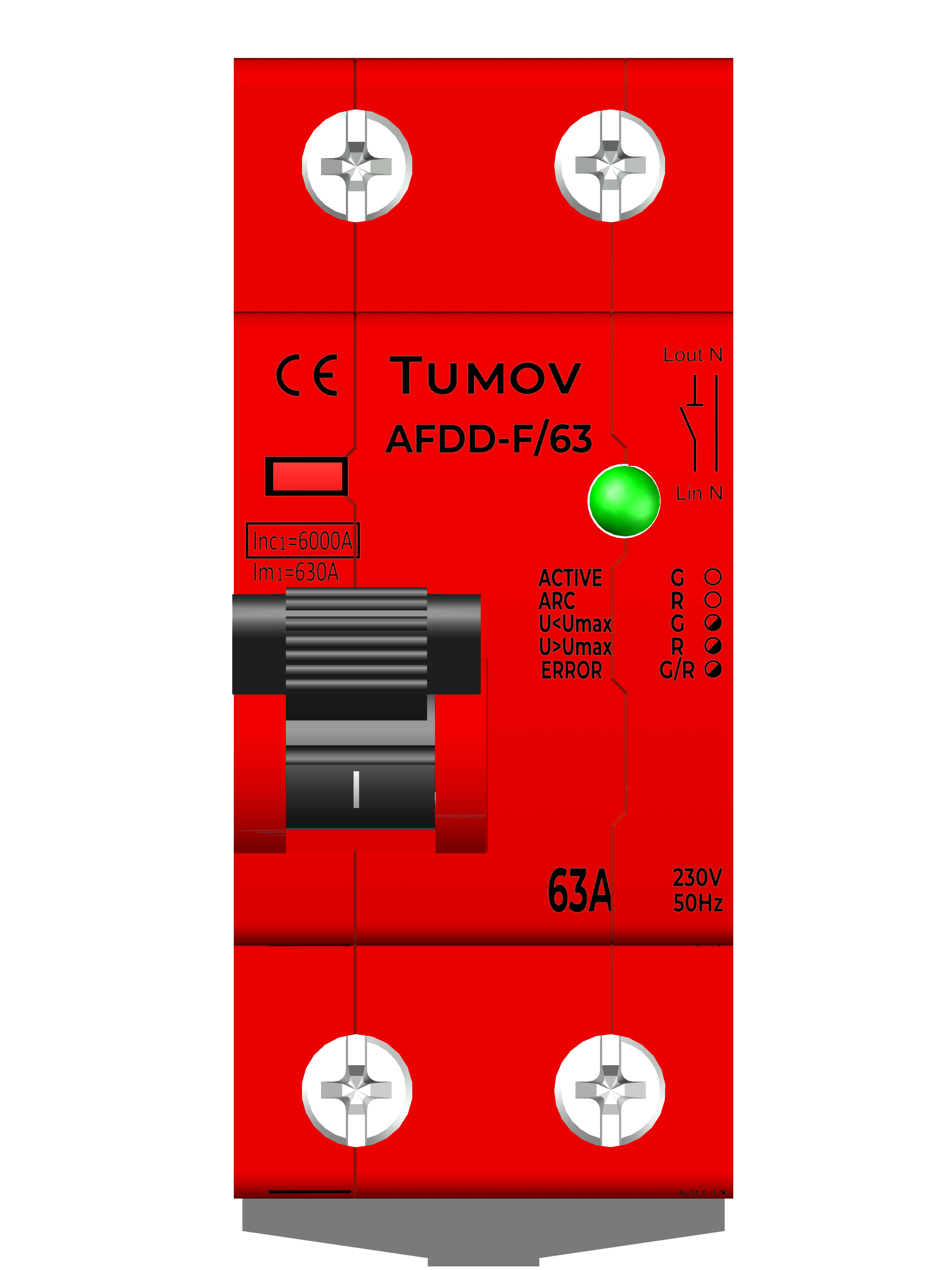 Picture of Arc Fault Detection Device TUMOV AFDD-F/63