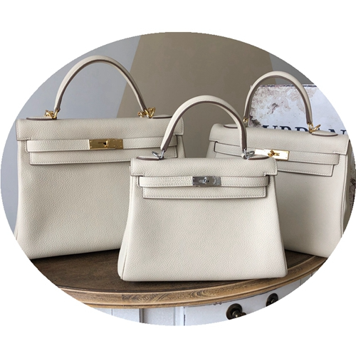 Picture of Litchi Pattern Togo Leather One Shoulder Messenger Kelly Bag Leather 25 28 32 Hand-Held Genuine Leather Women's Bag Lock Kelly