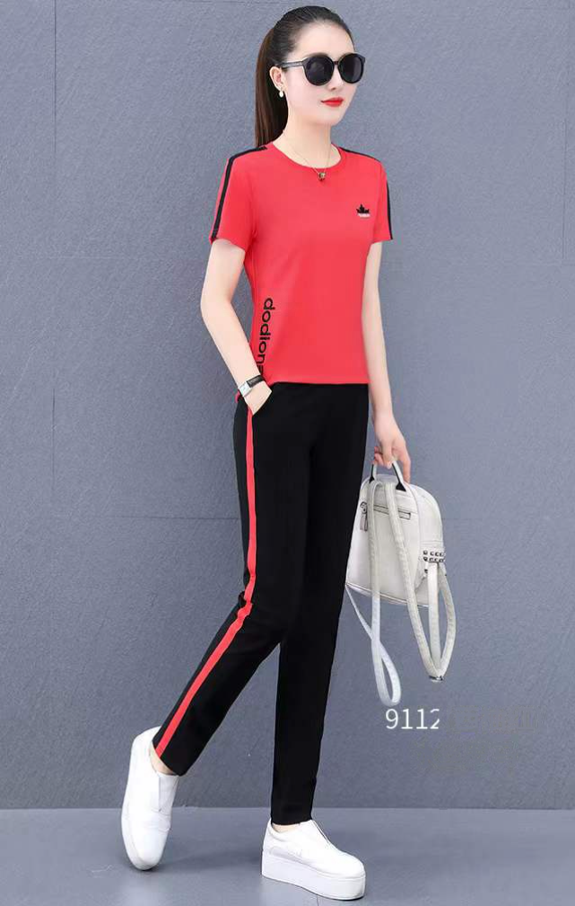 Picture of Monisa girl sports leisure colorful clothes with ice silk fabric in summer Natural luster stylish quality comfortable wearing