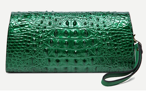 Picture of High-Quality Textured Crocodile Pattern Leather Clutch Women's New Ladies Banquet Handbag Shoulder Messenger Bag