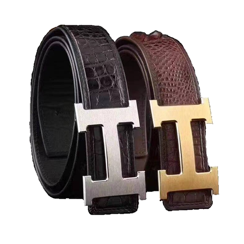 Picture of Authentic Crocodile Leather Belt Men's Genuine Leather Pin Buckle Genuine Smooth Buckle Business Belt Trend Youth Wild