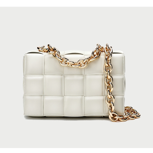 Picture of High-end fashion leather woven bag chain hand-held shoulder bag women's French all-match trend exquisite