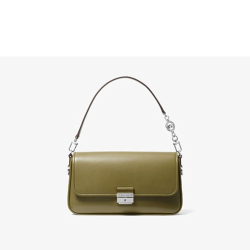 Picture of Leather double shoulder strap baguette underarm bag shoulder messenger bag women's bag