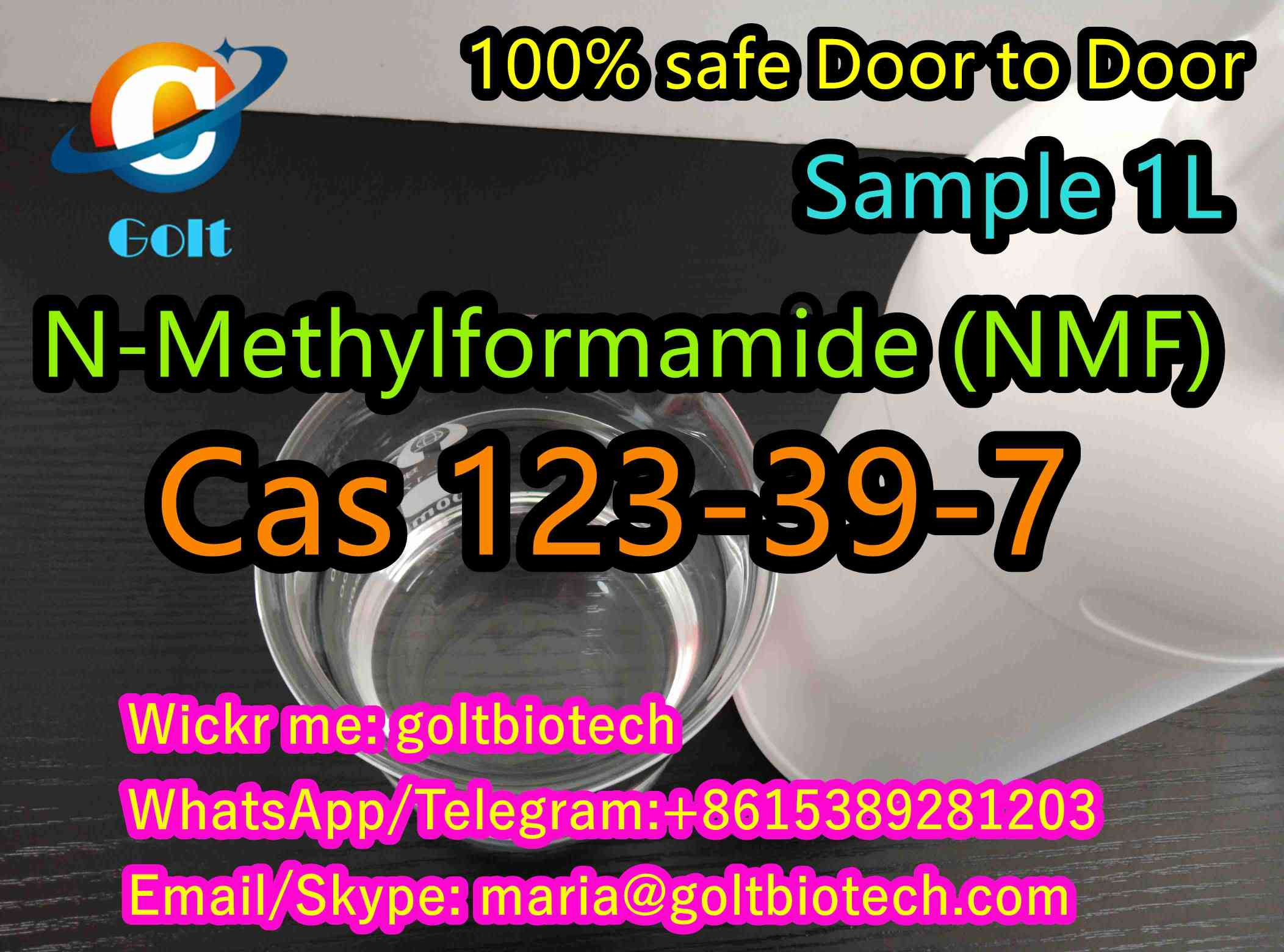 Picture of Safe shipment N-Methylformamide NMF Cas 123-39-7 liquid bulk sale sample available NMF supplier