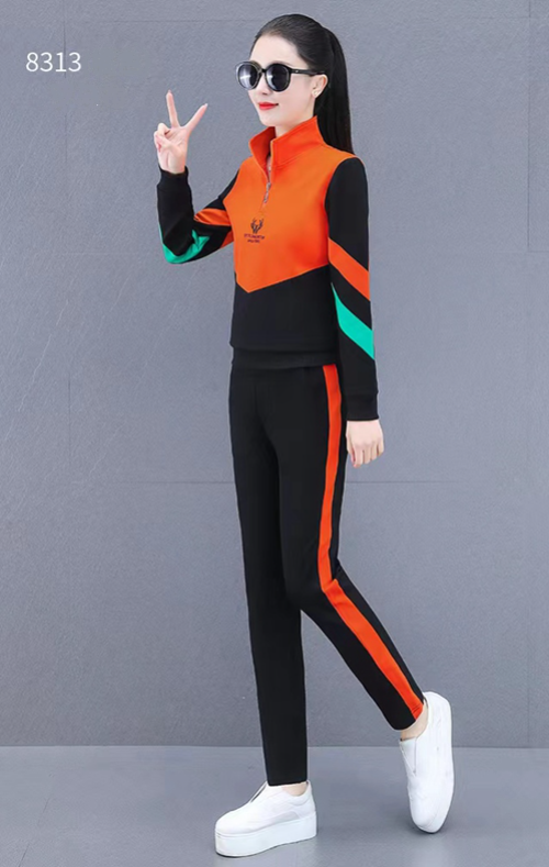Picture of Spring And Autumn 2022 New Women's Fashion Casual Slimming Western-Style Age-Reducing Temperament Sportswear Suit Women