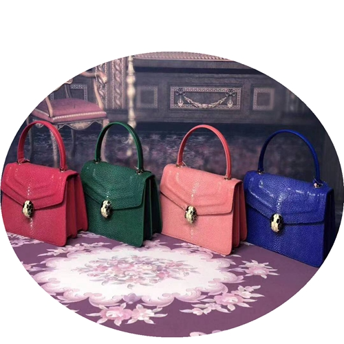 Picture of Pearl Fish Skin Women's Bag Leather Portable Organ Bag Women's 2022 New Trendy Luxury All-Match Shoulder Messenger Bag