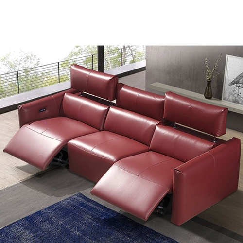 Picture of Space Capsule Italian Minimalist Leather Functional Sofa Corner Living Room Electric Sofa Combination