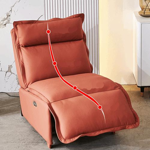 Picture of New Single Seat Armrestless Fabric Sofa Modern Minimalist Lunch Break Technology Cloth Function Sofa Electric Chair