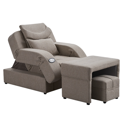 Picture of Beauty Nail Sofa Multifunctional Electric Foot Chair Modern Simple Single Leisure Fabric Reclining Foot Bath Chair