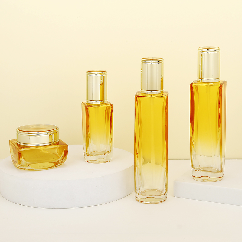 Picture of glass cosmetic bottle and jar container packaging