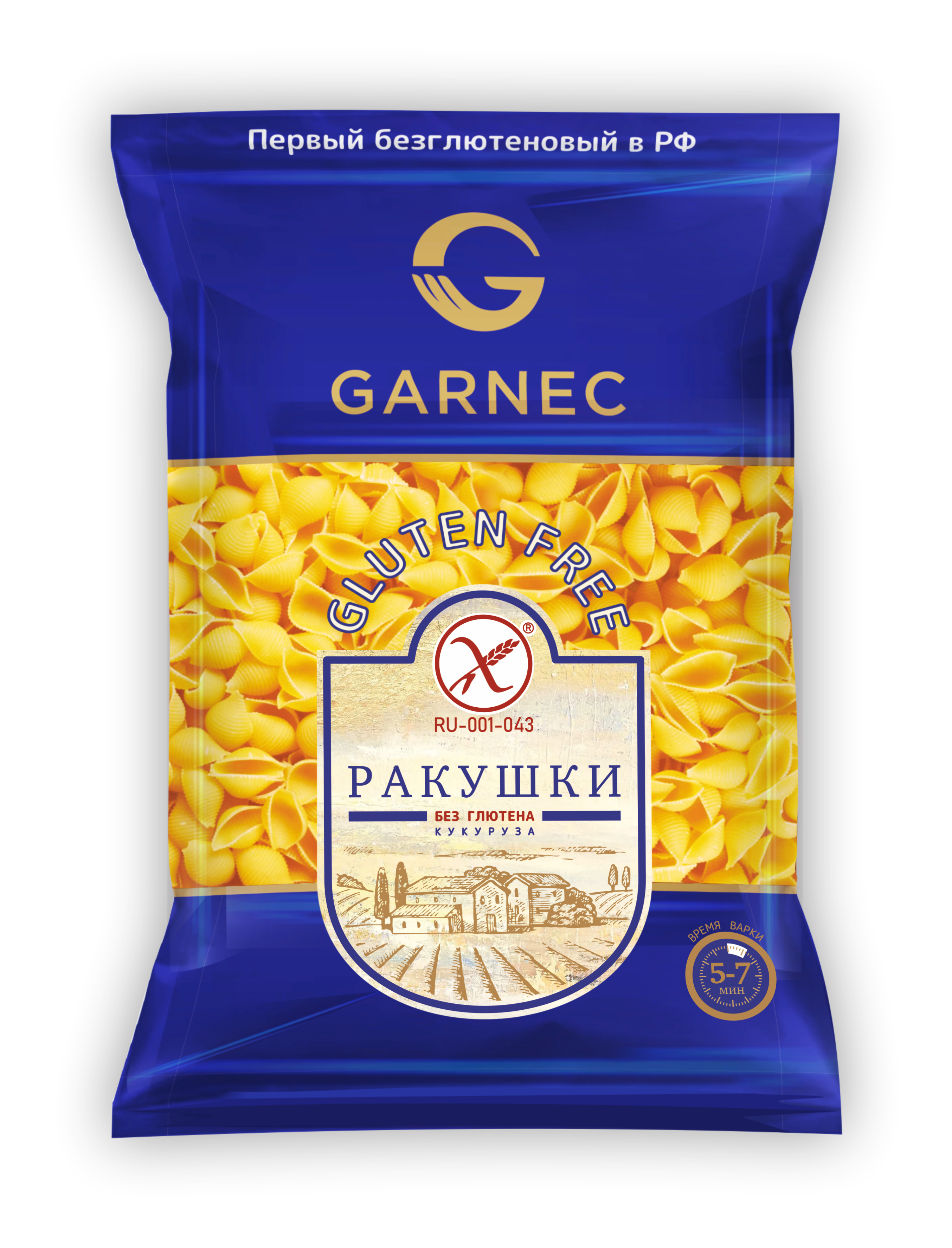 Picture of Gluten-free pasta: shells TM GARNEC 250g