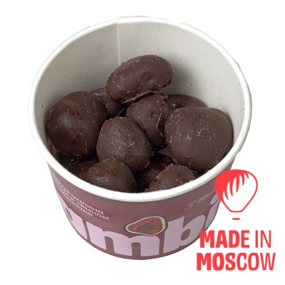 تصویر  تمشک‌ منجمد در شکلات سفید و تلخ، Frambini