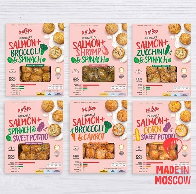 Picture of Salmon fishballs with vegetables, Laks+