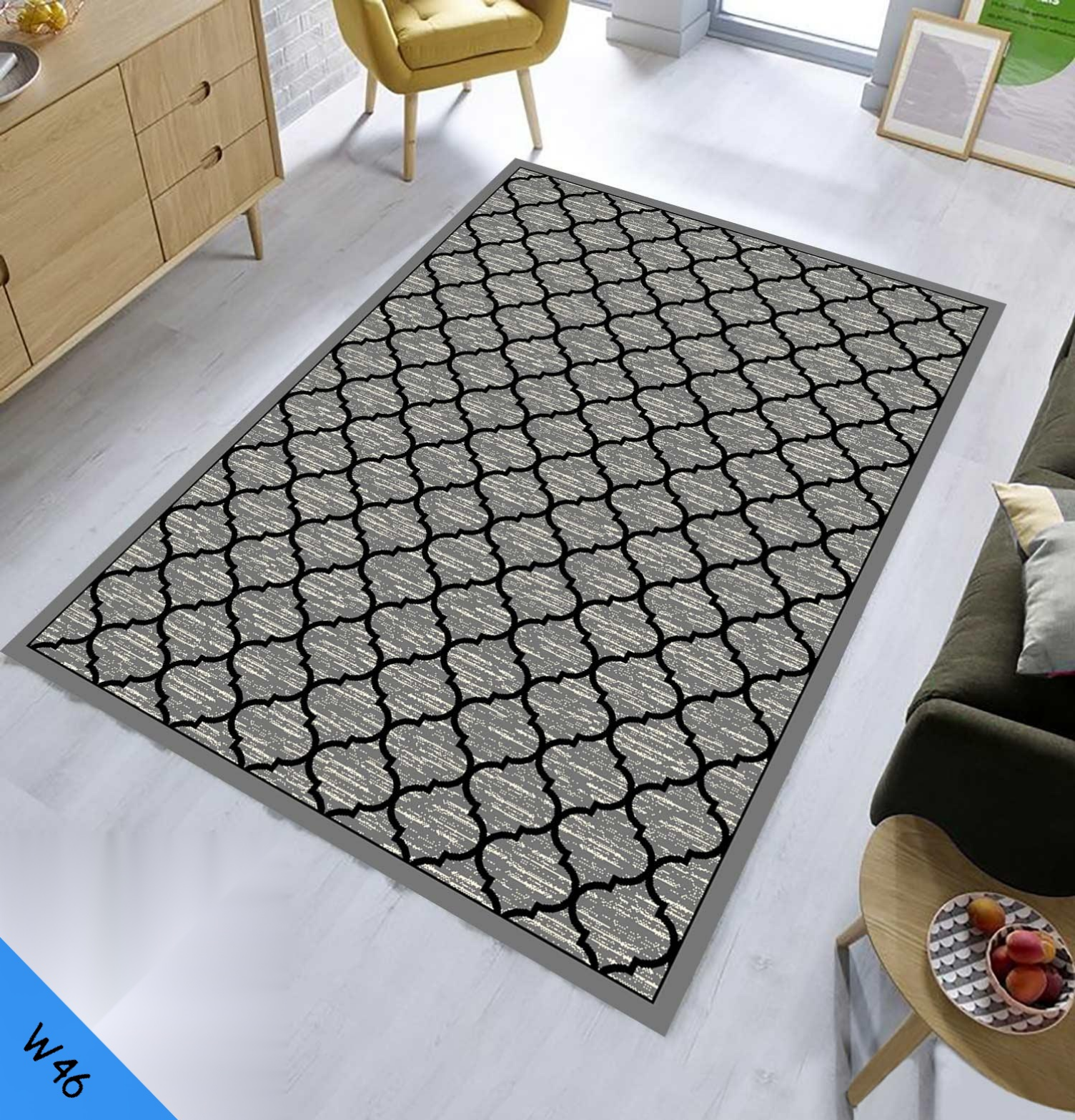 تصویر  گلیم طرح مراکشی کد W46