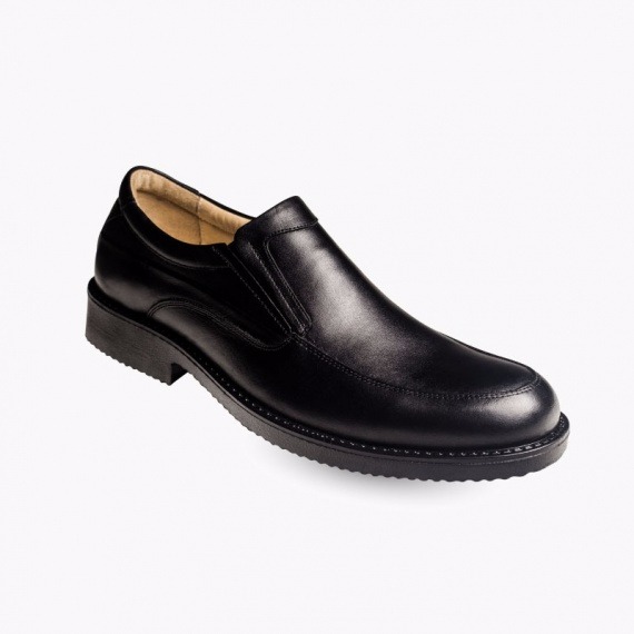 تصویر  کفش چرمی مردانه وزرا بی بند