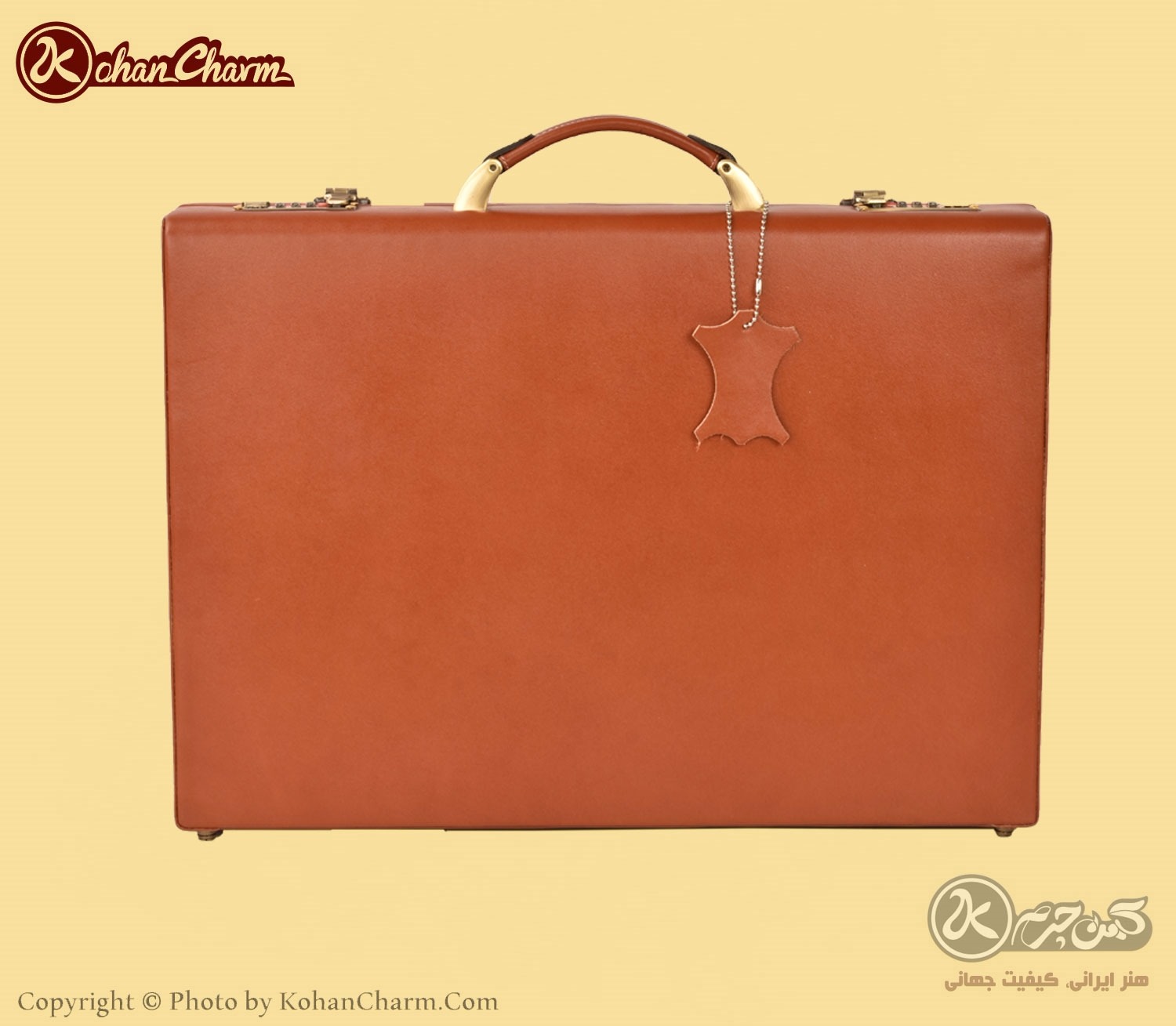 تصویر  کیف اداری چرم طبیعی مدل L109 مردانه