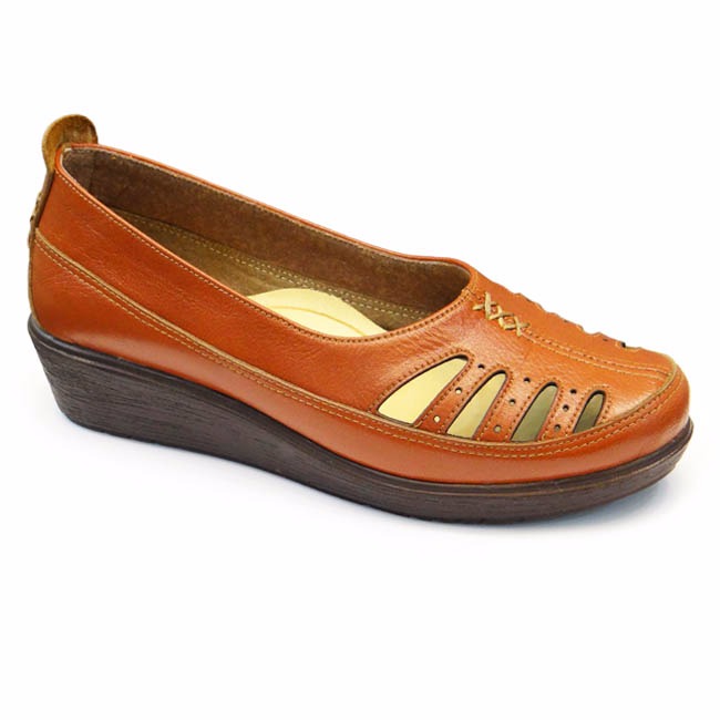 تصویر  کفش زنانه طبی چرمی آنـــا