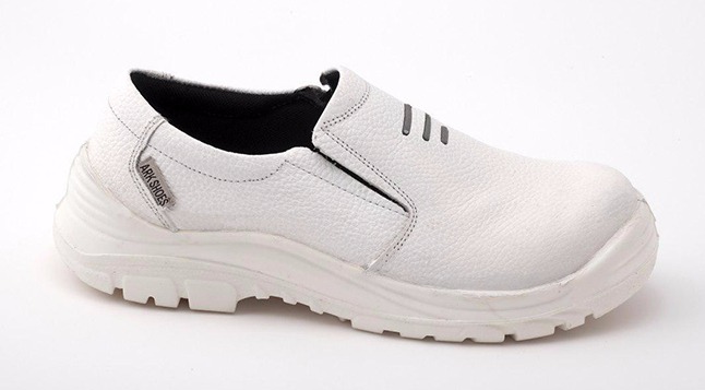 تصویر  کفش ایمنی سفید مخصوص صنایع بهداشتی و صنایع غذایی