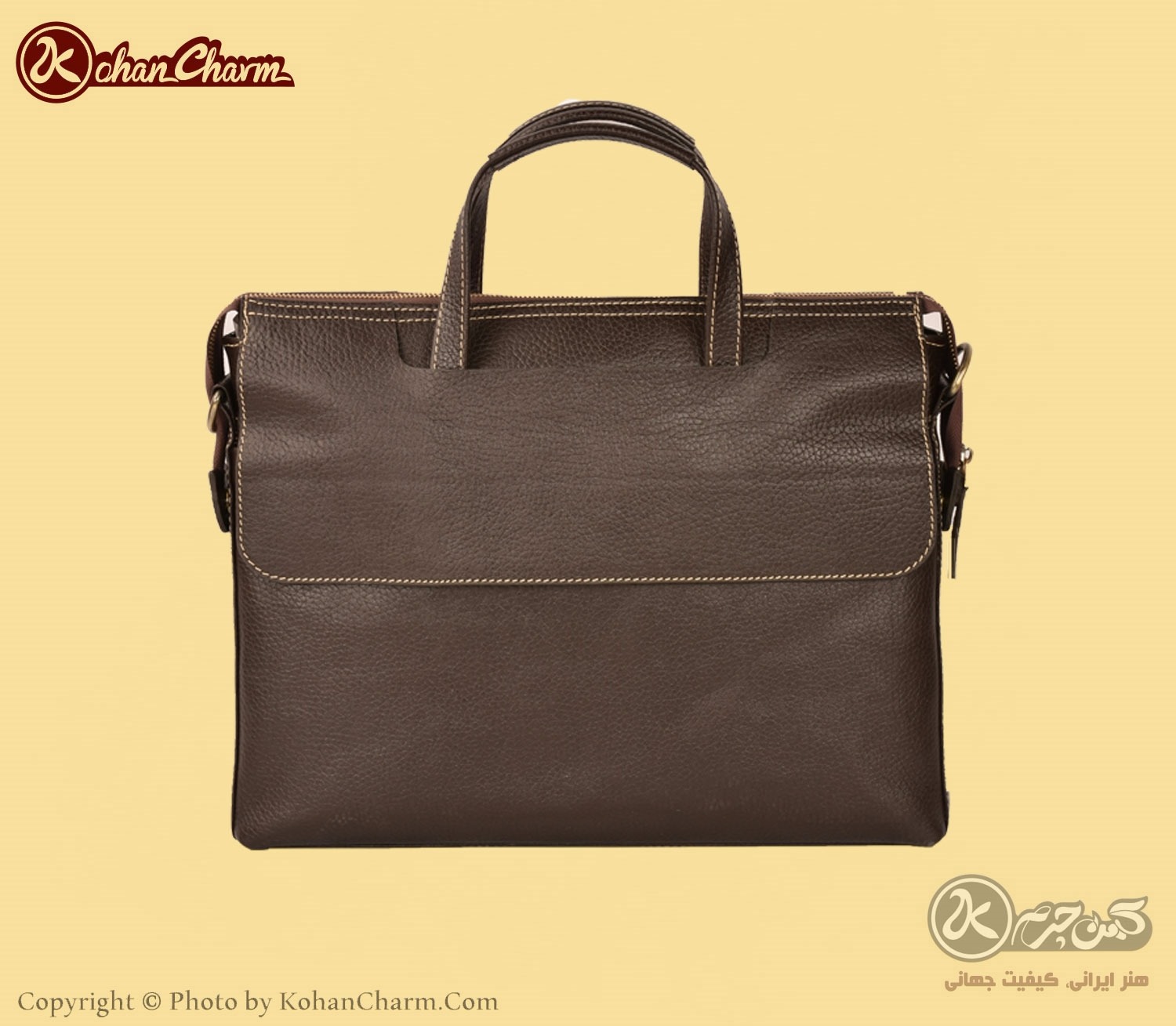 تصویر  کیف اداری چرم طبیعی مدلL110-7 مردانه